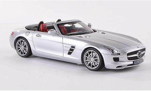 Mercedes SLS Roadster 1/43 Schuco AMG (R197) grau 2012 modellautos