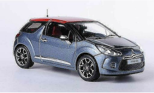 DS Automobiles DS3 Berline 1/43 IXO grau/rot 2011 modellautos