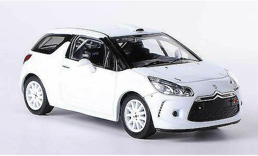 DS Automobiles DS3 R3 1/43 IXO weiss Plain Body Version 2010 modellautos