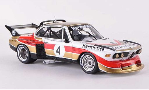 Bmw 3.0 CSL 1/43 Spark Gr.5 No.4. Hermetite 6h Silverstone 1976 J.Fitzpatrick/T.Walkinshaw modellautos