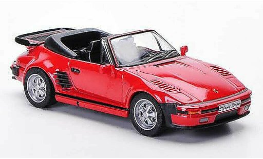 Porsche 911 Cabriolet 1/43 Solido Carrera Cabrio Flatnose rot 1989 modellautos