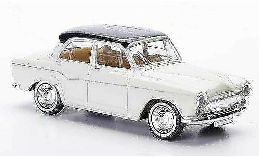 Simca P 60 Base 1/43 Solido beige/blau 1960 modellautos