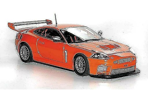 Jaguar XKR GT3 1/43 Minichamps Street orange 2008 modellautos