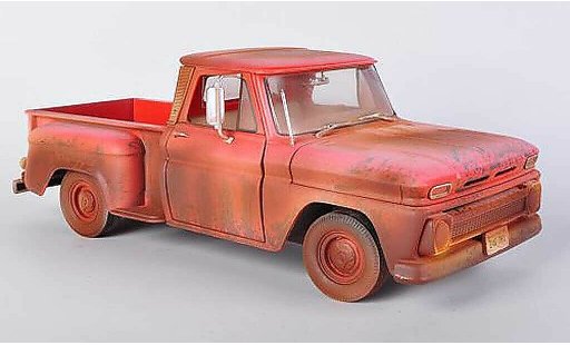 Chevrolet C-10 Pickup 1/18 Greenlight Stepside rot Twilight - Bella's Chevy Truck 1963 modellautos
