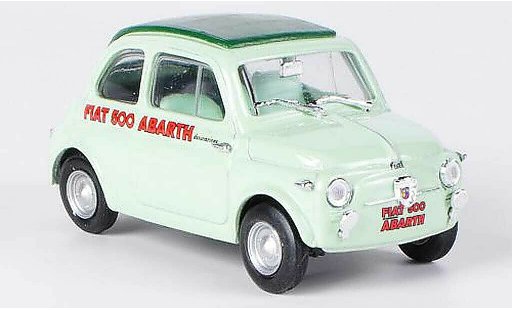 Fiat 500 Abarth 1/43 Brumm gr&Atilde;&frac14;n/gr&Atilde;&frac14;n Faltdach geschlosssen 1958 modellautos