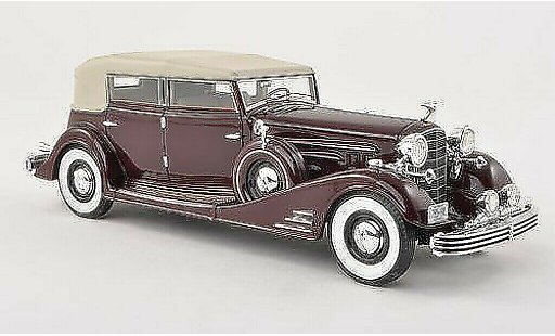 Cadillac Fleetwood Phaeton 1/43 Neo Allweather schwarz-rot/schwarz-beige 1933 modellautos