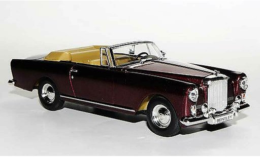 Bentley Continental cabriolet 1/43 Yat Ming S2 DHC Park Ward rot LHD modellautos