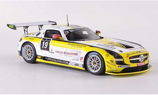 Mercedes SLS GT3 1/43 Spark AMG No.19 Black Falcon 24h Spa 2012 O.Morley/K.Heyer/S.Rosler/M.Metzger modellautos