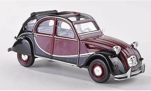 Citroen 2CV Charleston 1/43 Vitesse schwarz-rot/schwarz 1982 modellautos