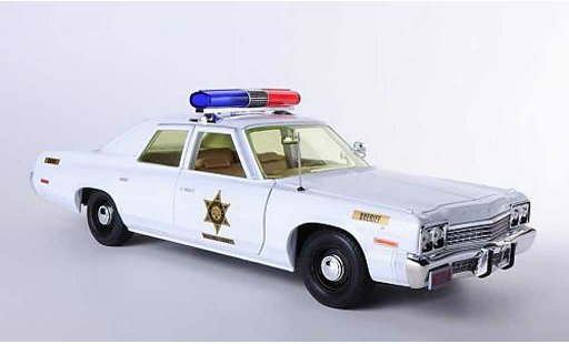 Dodge Monaco 1974 1/18 Johnny Lightning Hazzard County Sheriff The Dukes of Hazzard - Rosco Patrol Car modellautos