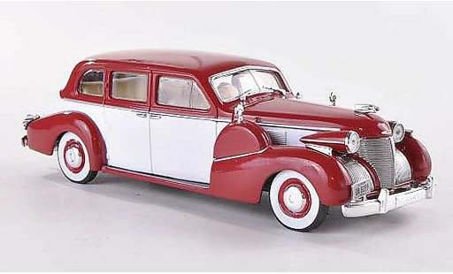 Cadillac Fleetwood Series 75 1/43 WhiteBox V8 Sedan rot/weiss 1939 modellautos