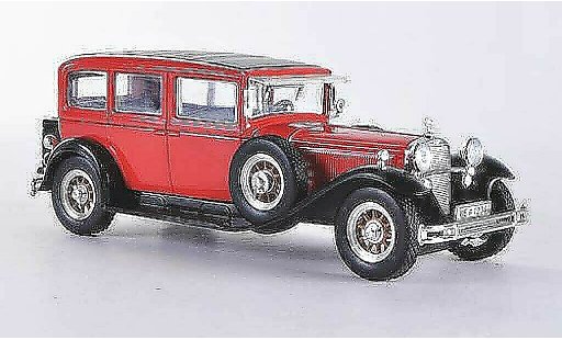 Mercedes 460 Base 1/43 WhiteBox Typ Nurburg (W08) rot/schwarz 1929 modellautos