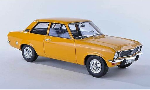 Opel Ascona A Base 1/18 BoS Models schwarz-gelb 2-portes limitee edition 1.000 piece 1973 modellautos