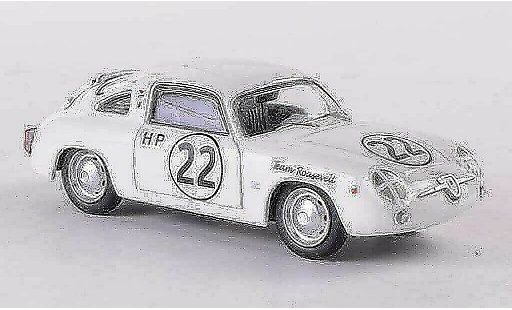 Fiat 750 Abarth 1/43 Best Zagato No.22 Team Roosevelt Sebring 1960 modellautos