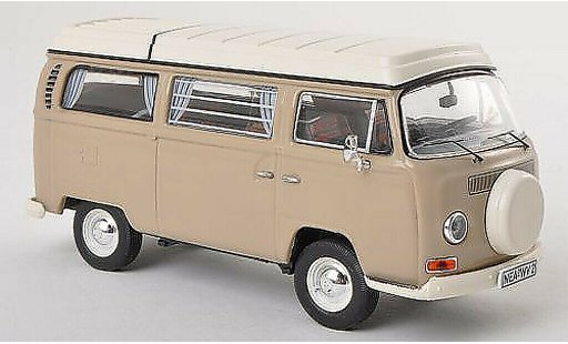 Volkswagen T2 A 1/43 Premium ClassiXXs Camping (neues toit rabattable Ersatzrad) grau modellautos