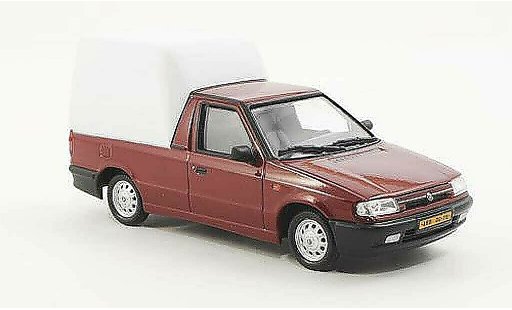 Skoda Felicia Pick-Up 1/43 Abrex rot/weiss 1996 modellautos