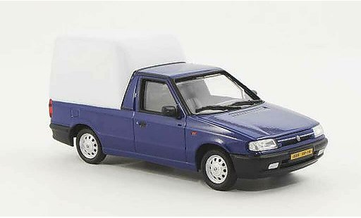 Skoda Felicia Pick-Up 1/43 Abrex blau/weiss 1996 modellautos