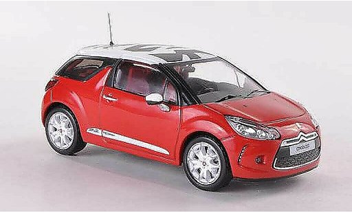 DS Automobiles DS3 Berline 1/43 IXO Sport Chic rot/weiss 2011 modellautos