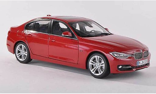 Bmw 330 berline 1/43 Paragon F30 schwarz-rot modellautos