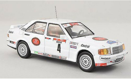 Mercedes 190 DTM 1/43 IXO 2.3-16 No.4 33 Export Tour voiture 1986 D.Auriol/B.Occelli modellautos