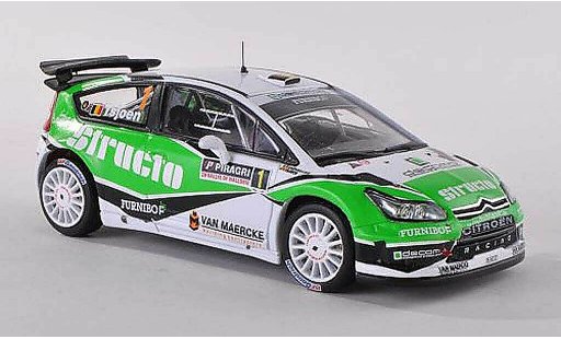 Citroen C4 WRC 1/43 IXO No.1 Structo Rally Wallonien 2011 Tsjoen/Chevaillier modellautos