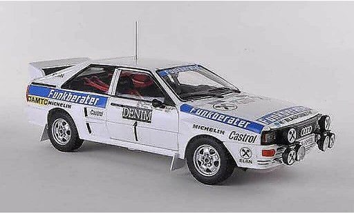 Audi Quattro a2 1/18 Sun Star No.1 Funkberater Janner Rally 1984 Wittmann/Nestinger modellautos