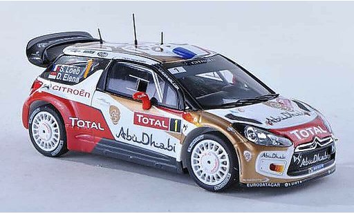 DS Automobiles DS3 WRC 2013 1/43 Spark No.1 Abu Dhabi Rally Monte Carlo S.Loeb/D.Elena modellautos