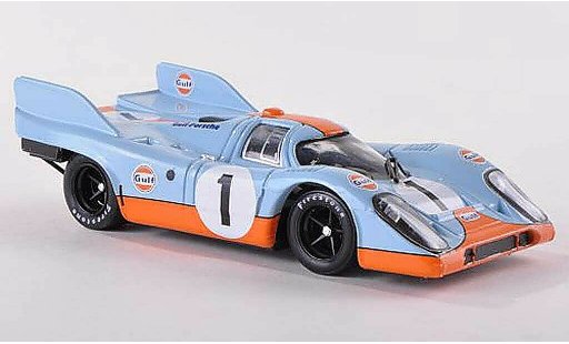 Porsche 917 1971 1/43 Brumm K No.1 Scuderia JWA-Gulf 1000km Monza Siffert/Bell modellautos