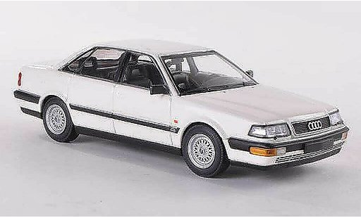 Audi V8 berline 1/43 Minichamps weiss 1988 modellautos