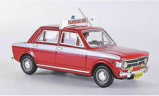 Fiat 128 Berlina 1/43 Rio 4 turig danische Feuerwehr modellautos