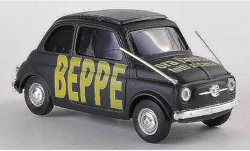 Fiat 500 B 1/43 Brumm BEBBE ora basta tutti a casa schwarz modellautos