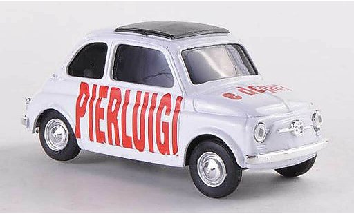 Fiat 500 B 1/43 Brumm PIERLUIGI e dopo weiss modellautos