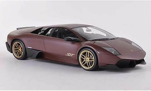 Lamborghini Murcielago LP670 1/18 MR Collection SV Fixed Wing mattbraun modellautos