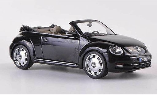 Volkswagen Beetle Cabriolet 1/43 Schuco Cabrio schwarz 2012 modellautos