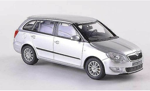 Skoda Fabia II 1/43 Abrex Combi grau Facelift 2010 modellautos