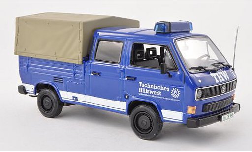 Volkswagen T3 A 1/43 Minichamps DoKa-Platform THW 1983 modellautos
