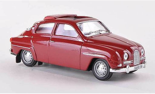 Saab 96 Base 1/43 Skandinavisk rot geoffnetes Faltdach 11 modellautos
