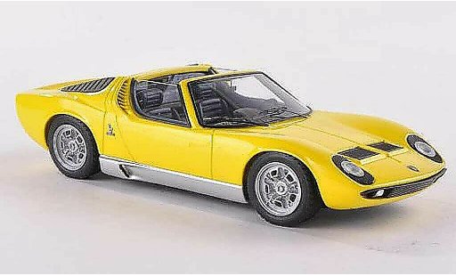 Lamborghini Miura Roadster 1/43 Look Smart gelb Brussel 1968 modellautos