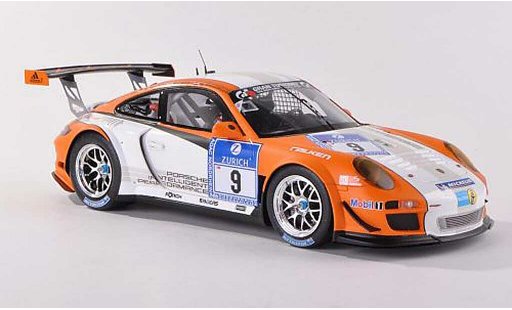 Porsche 911 GT3 1/18 Spark R hybrid No.9 Nurburgring Bergmeister/Holzer/Lietz/Ragginger 2010 modellautos