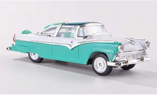 Ford Crown Victoria 1/43 Yat Ming gr&Atilde;&frac14;n/weiss 1955 modellautos