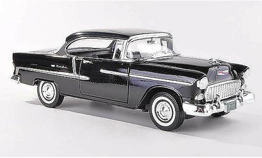 Chevrolet Bel Air Coupe 1/18 Motormax 1955 Hardtop schwarz modellautos