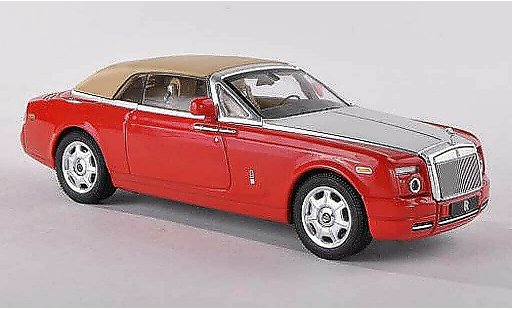 Rolls Royce Phantom 2007 1/43 IXO Drophead Coupe rot/grau/beige ferme modellautos