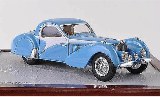Bugatti 57 Atalante 1/18 Chromes SC blau/weiss 1937 modellautos