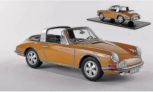 Porsche 911 1967 1/43 GT Spirit S Targa schwarz-gelb modellautos