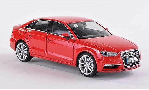 Audi A3 berline 1/43 Herpa Limousine rot 2013 modellautos