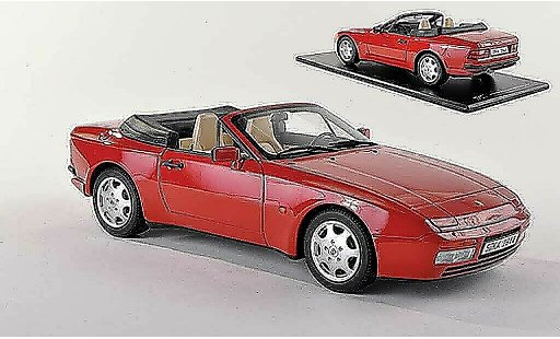 Porsche 944 1989 1/43 GT Spirit S2 cabriolet rot modellautos