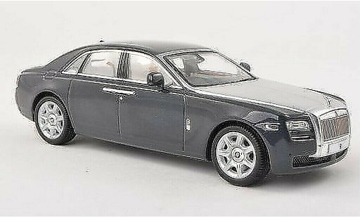 Rolls Royce Ghost Base 1/43 IXO schwarz-grau/grau RHD 2009 modellautos