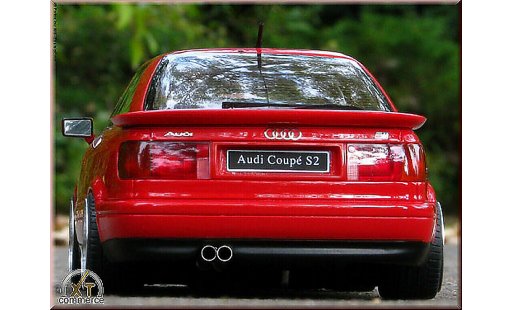 Audi S2 coupe 1/18 Ottomobile rot jantes BBS 18 pouces modellautos