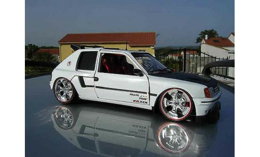 Peugeot 205 Turbo 16 1/18 Solido full white T16 modellautos