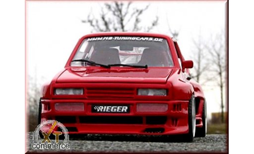 Volkswagen Golf GTI 1/18 Solido rot kit rieger extra large et jantes bord larges 16 pouces modellautos